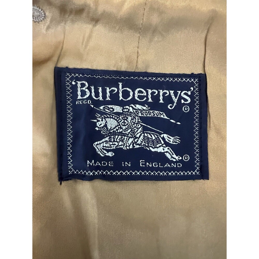 Vintage Burberrys 100% Wool Trench Coat Button In Replacement Liner Plaid Warmer